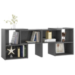 TV Cabinet High Gloss Grey 104x30x52 cm Engineered Wood 808358