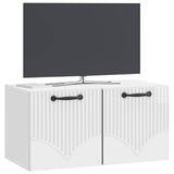 Wall-Mounted TV Cabinet High Gloss White 59.5 x 31 x 30 cm 899049