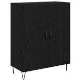 Highboard White and Black Oak 69.5 x 34 x 180 cm 3402710