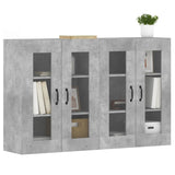 Wall Mounted Cabinets 2 pcs Concrete Grey Engineered Wood 3197908