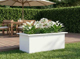 Garden Planter with LED White 30 x 60 x 30 cm Steel 8008086
