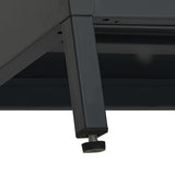 TV Cabinet Black Black powder-coated steel Medium Adjustable Feet 336058