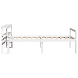 Senior Bed with Headboard without Mattress White 75x190 cm Small Single 3305850
