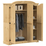 Wardrobe Corona 151.5x52x186 cm Solid Wood Pine 4012158