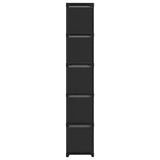 15-Cube Display Shelf with Boxes Black 103x30x175.5 cm Fabric 322619