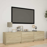 TV Cabinet with LED Sonoma Oak 165 x 34 x 40 cm Engineered Wood 3418714