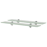 Floating Shelves 2 pcs Glass 60x20 cm 8 mm 3051537