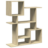 Room Divider Bookcase Sonoma Oak 92x29x112 cm Engineered Wood 858122