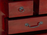 Chest of Drawers Brown 45 x 35 x 100.5 cm Solid Mahogany Wood 42009934