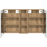 Bathroom Cabinet Set 3 pcs 100 x 10.5 x 60.5 cm Engineered wood 3403703