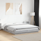 Bed Frame without Mattress Grey Sonoma 160x200 cm 3281180