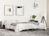 Bed Frame without Mattress Brown Oak 150x200 cm King Size 3280236