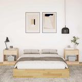 Bed Frame Oak Solid Oak wood Double Storage Bed Frame 3324122