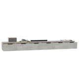 Wall Cabinets 2 pcs Concrete Grey 102x30x20 cm Engineered Wood 3115903