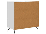 Sideboard High Gloss White 66 x 34.5 x 90 cm Engineered Wood 895549