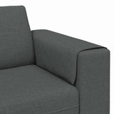 Living Room Couch Dark Grey 250 x 77 x 76 cm Polyester 3335082