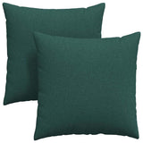 Sofa Pillows 2 pcs Dark Green 80 x 80 cm Fabric 42014045
