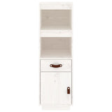 Highboard White 34x40x108,5 cm Solid Wood Pine 820153