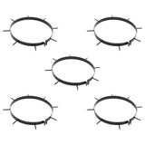 Lawn Aerator Clamp with Spikes 5 pcs Black 320 mm Iron 42032340