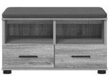 Hall Bench with Cushion with Drawer Grey Sonoma 60 x 38 x 46 cm 891453