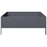 Garden Raised Bed Anthracite 100x100x25 cm Steel 851033