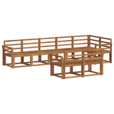 Outdoor Sofa Set 8 pcs Natural Solid Acacia Wood 3366567
