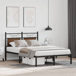 Bed Frame without Mattress Brown Oak 120x200 cm Engineered Wood 4106839