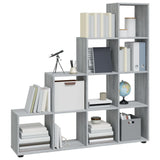 Staircase Bookcase Grey Sonoma 142 cm Engineered Wood 342601