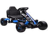 Pedal Go Kart for Kids Aged 3-6 Years, with Freewheel System, Brake, EVA Anti-Slip Wheels, Blue T3398P378927