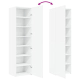 Highboard White 50x42.5x185 cm Engineered Wood 3281413