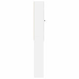 Toilet Cabinet BREDA White 66 x 25.5 x 190 cm Engineered Wood 897575