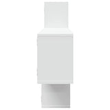 Wall Shelf White 167.5x18x68 cm Engineered Wood 853317