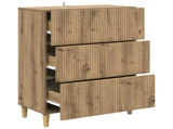 Drawer Cabinet Artisan Oak 66 x 34.5 x 90 cm Engineered Wood 894614