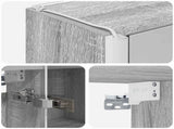 Bathroom Mirror Cabinet Grey Sonoma 73.5 x 15.5 x 70 cm 889260