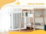 Foldable Dog Gate, Freestanding Pet Gate, with Two Support Feet, for Staircases, Hallways, Doorways T3398P349734