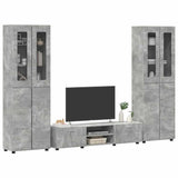 TV Cabinet Set FLORIN 3 pcs Concrete Grey Engineered Wood 3397997