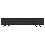 Garden Tool Storage Racks Wall Mounted 4 pcs Black Steel 3309654