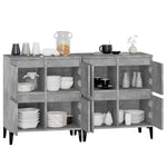Sideboard 2 pcs Concrete Grey 60x35x70 cm Engineered Wood 3185763