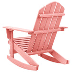 Garden Adirondack Rocking Chair Solid Fir Wood Pink 315887