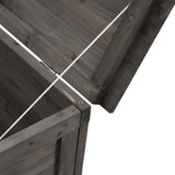 Garden Storage Box Anthracite 150x50x56.5 cm Solid Wood Fir 364758