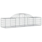 Arched Gabion Baskets 8 pcs 200x50x40/60 cm Galvanised Iron 3146263