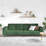 Fabric Sofa with Cushion Dark Green 208 cm Corduroy fabric 3335105