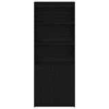 Highboard Black Oak 70x35x180 cm Engineered Wood 3328472