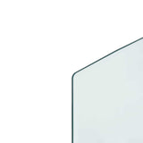 Fireplace Glass Plate Transparent 120 x 60 cm Glass 353879