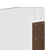 Bed Frame with Headboard Brown Oak 120 x 200 cm Solid Pine Wood 3412922