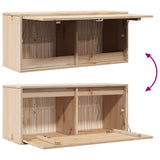 Wall Cabinet 80x30x35 cm Solid Wood Pine 813455