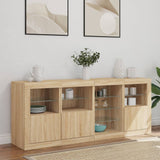 Sideboard with LED Lights Sonoma Oak 164x37x67 cm 3209053
