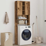 Washing Machine Cabinet Old Wood 64x25.5x190 cm 856649