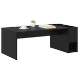 Coffee Table Black Oak 101.5 x 50 x 37 cm Engineered Wood 891193