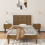 Wall Headboard Honey Brown 81x3x63 cm Solid Wood Pine 824746